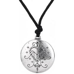 Skyrim Ezili Freda Voodoo Loa Veve Pendant,Talisman Hoodoo Amulet Necklace Jewelry