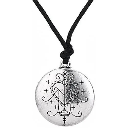 Skyrim Ezili Freda Voodoo Loa Veve Pendant,Talisman Hoodoo Amulet Necklace Jewelry