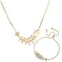 Fruitful Jewelry Fish Bones Necklace and Bracelet Set- Fish Bones Necklace&Bracelet Set Symbolizing Human and Nature Should Live in Harmony.