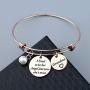 WUSUANED Memorial Jewelry I Used to Be His/Her Angel Bracelet in Memory of Loved One Grandpa Grandma Sympathy Gift