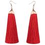RF Rizir Fashion Colorful Long Thread Fashion Big Dangle Drop Earrings Statement Tassel Earrings for Women Girls Teen Vacation Birthday Valentine Marriage Anniversary Everyday Jewelry Gift Druzy Stud Post