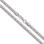 Orostar Sterling Silver 3.5MM Franco Square Box Link Chain Necklace, 16-30 Inches