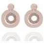 Grasiue: Rose Gold Round Europe Crystal Drop Earring, Christmas party, feast, dating, daily.