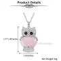 Top Plaza Owl Necklaces Rose Quartz Healing Crystal Stone Pendant Necklace Reiki Spiritual Energy Gemstone Quartz Jewelry Owl Gift for Women Girls Top Plaza Owl Necklaces Rose Quartz Healing Crystal Stone Pendant Necklace Reiki Spiritual Energy Gemstone Quartz Jewelry Owl Gift for Women Girls