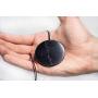 Shungite Pendant Big Circle 50mm - Guaranteed Authentic Russian Natural Shungite Stone From Karelia - Protection from Electromagnetic Field, Chakra Adjustment,100% Original Shungite