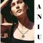 Aniu Compass Necklace Gift for Women/Girls/Wife, S925 Sterling Silver Pendant''Compass of Life'' Valentines Day Jewelry Gifts with Leather Rope length 18inch (46cm)