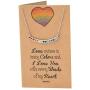 Quan Jewelry LGBTQ Gay Pride Rainbow Jewelry Necklace with Swarovski Crystals Pendant Necklace Charm and Inspirational Quote on Greeting Card, 100% Handmade