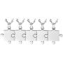 Ztuo Puzzle Pendant Necklace Best Friend Friendship Couple Gifts 2/3/4/5/6/7/8 Piece - Stainless Steel