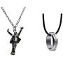 missuso Michael Jackson Pendant Pop Star Singer Chain Fashion Stainless Metal Necklace