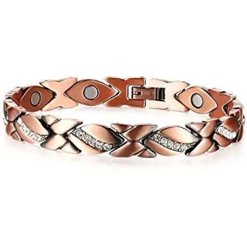 Medlladle Copper Magnetic Therapy Bracelet for Women Arthritis Pain Relief RSI&Carpal Tunnel 3500 Gauss Magnets 99.9% Pure Copper Bracelets Jewelry Gift with Adjust Tool Medlladle Copper Magnetic Therapy Bracelet for Women Arthritis Pain Relief RSI&Carpal Tunnel 3500 Gauss Magnets 99.9% Pure Copper Bracelets Jewelry Gift with Adjust Tool