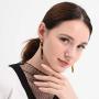 Resin Drop Earrings for Women Girls Acrylic Tortoise Shell Long Dangle Earring Lightweight Flower Jewelry (black-yellow YM1-22)
