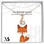 SOULMEET Sterling Silver Fox Necklace with Cubic Zirconia CZ Fox Tail Pendant Necklace, Animal Necklace for Animal Lovers with Gift Cards, Dainty Gift for Birthday Christmas Graduation