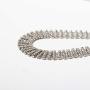 Salircon Sparkle Rhinestones Crystal Collar Choker Necklace for Women Girl Belt Shape Band Party Club Festival Jewelry