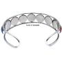 Cuff Bracelet Art Pattern Under Glass Dome Jewelry Handmade