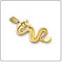 Fusamk Hip Hop Plated 18K Gold Stainless Steel Dragon Pendant Necklace