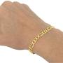 Nuragold 14k Yellow Gold 5.5mm Figaro Chain Link Bracelet, Mens Womens Jewelry Lobster Lock 7'' 7.5'' 8'' 8.5'' 9''