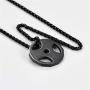 U7 Men Women Fitness Dumbbell Necklace Stainless Steel Weight Plate Barbell Chain Pendant Necklace,Customizable