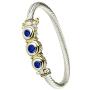 John Medeiros Beautiful Beijos Collection Three Stone Cubic-Zirconia Wire Bracelet with Hidden Clasp Closure …