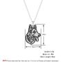 JczR.Y Vintage Punk Wolf Head Pendant Necklace Retro Original Animal Wolf Sweater Chain Necklace for Men Norse Viking Arrow Headed Amulet Jewelry