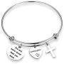 Goddaughter Bracelet You are more loved than you know Goddaughter Jewelry Religious Jewelry Goddaughter gift (more loved Goddaughter BR)
