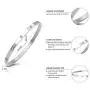 555Jewelry Womens Sparkling Cubic Zirconia Secure Hinge Lock Bangle Bracelet 555Jewelry Womens Sparkling Cubic Zirconia Secure Hinge Lock Bangle Bracelet