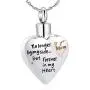 constantlife Grandpa/Grandma/Dad/Mom/Son/Daughter/Brother/Sister Urn Necklace for Ashes Keepsake Cremation Jewelry Heart Charm