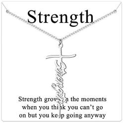 JSJOY Cross Necklace for Women Religious Mens Cross Necklace Chain Faith Cross Pendant Necklace
