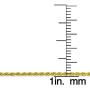 925 Italian Sterling Silver 1mm - 5.5mm Solid Rope Diamond Cut Chain, FREE Microfiber Cloth, Yellow Gold Plated Link Necklace & Bracelet, Giorgio Bergamo