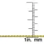 925 Italian Sterling Silver 1mm - 5.5mm Solid Rope Diamond Cut Chain, FREE Microfiber Cloth, Yellow Gold Plated Link Necklace & Bracelet, Giorgio Bergamo