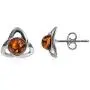 Ian and Valeri Co. Amber Sterling Silver Celtic Earrings Pendant Necklace Set Chain 18'' Ian and Valeri Co. Amber Sterling Silver Celtic Earrings Pendant Necklace Set Chain 18''