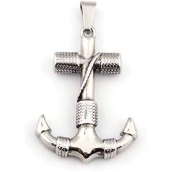 GUNGNEER Nautical Anchor Necklace Stainless Steel Navy Pendant Sailor Symbol US Army Jewelry Accessory Men Women