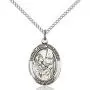 F A Dumont Sterling Silver St. Mary Magdalene Pendant with 18'' Stainless Steel Lite Curb Chain. Patron Saint of Penitent Sinners F A Dumont Sterling Silver St. Mary Magdalene Pendant with 18'' Stainless Steel Lite Curb Chain. Patron Saint of Penitent Sinners