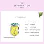ABAOLALA Fruits Charm 925 Sterling Silver Watermelon, Apple, Banana, Pineapple, Avocado Beads fit 3mm Pandora Charms - Fruit Lovers
