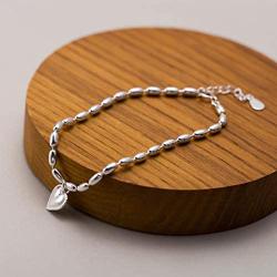 SLUYNZ Heart Bracelet for Women Teen Girls Sterling Silver Adjustable Endless Love Heart Link Bracelet