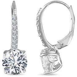 LeCalla Sterling Silver Jewelry Leverback Earring for Women