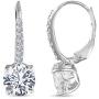 LeCalla Sterling Silver Jewelry Leverback Earring for Women