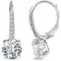 LeCalla Sterling Silver Jewelry Leverback Earring for Women LeCalla Sterling Silver Jewelry Leverback Earring for Women