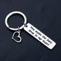 HOLLP Jason The Good Place Gift Valentines Day Gift for Her You Make The Bass Drop in My Heart Keychain The Good Place Fans Gift