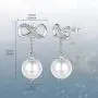 925 Sterling Silver Women Earrings- Beinlove Pearl Infinity Love Dangle Drop Earrings Studs for Women Best Valentines Day Mothers Day Gift