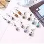 Mountainer 6 Pairs Cute Pearl Milk Tea Dangle Earrings Funny Drop Earrings for Women Girls Valentines Day Gift