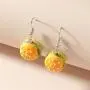 3 Pairs Pizza Hamburger Popcorn Dangle Earrings Set Polymer Clay Handmade Simulation Food Drop Earrings Cute Unique Resin Novelty Food Earrings Set for Women Girls Jewelry