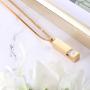 Udalyn Crystal Cremation Urn Jewelry Ashes Memorial Necklace Cube Urn Pendant Necklace for Ashes Mom Dad Grandpa Grandma Women Men