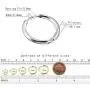 EACHLP Unisex 18K Real Gold Plating Surgical Steel Sleeper Tiny Hoop Earrings,Nose Ring Septum Ring Helix Ring Daith Ring Lip Ring Nipple Ring Snug Ring Rook Ring Body Piercing Jewelry