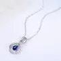 Sterling Silver Blue Sapphire Peridot Ruby Necklace for Mom Wife Birthday Gifts Forever Love Infinity Citrine Pink Tourmaline Jewelry Sterling Silver Blue Sapphire Peridot Ruby Necklace for Mom Wife Birthday Gifts Forever Love Infinity Citrine Pink Tourmaline Jewelry