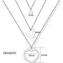 ENSIANTH Generations Necklace Set Heart Cutout Necklace for Grandmother Mother Daughter