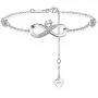 Sterling Silver Mother and Child Infinite Bracelets for Women Birthday Mothers Day Jewelry Gift for Mom Wife Daughter Aunt