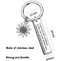 I Want to be Like a Sunflower so That ven on The Darkest Days I Will Stand Tall &Find The Sunshine Keychain for Women Men