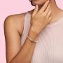 PANDORA Jewelry Smooth Moments Snake Chain Charm Sterling Silver Bracelet