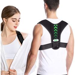 Posture Corrector for Men and Women, Back Brace, Adjustable Back Straightener for Mid, Upper Spine Back Support and Providing Pain Relief from Neck, Shoulder, Clavicle(Universal Fit)