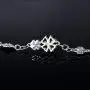 JIANGXIN 925 Sterling Silver Birthstone Chain Link Bracelet for Women Girl Lucky Four leaf clover Gemstone Fine Jewelry Good Luck Shamrock Birthday Gift JIANGXIN 925 Sterling Silver Birthstone Chain Link Bracelet for Women Girl Lucky Four leaf clover Gemstone Fine Jewelry Good Luck Shamrock Birthday Gift